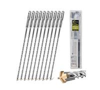 SANLEETEK Punte Trapano SDS Plus - 10PCS 210mm Punte Trapano per Calcestruzzo Punte Martello Perforatore Per Muratura Mattone Granito Calcestruzzo Blocco Diametro 6mm*10