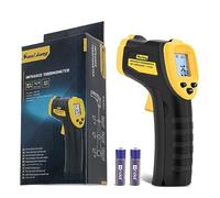 Sanliang - Termómetro infrarrojo con láser de temperatura de -164 °F a 1400 °F con emisividad ajustable y medición máxima y mínima láser digital IR, pistola de temperatura de superficie IR, pistola de