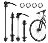 SANLIUBA Set a Sgancio Rapido per Bicicletta，8 Pezzi per Bicicletta con Perno Cavo a Sgancio Rapido per ASSE Ruota Anteriore, Perno Cavo Posteriore, Adatto per Assi da 20, 22, 24, 26 e 28 Pollici