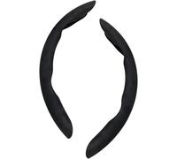 SANLUFACC 2 Pezzi Coprivolante Auto per Ferrari Purosangue (2022 2023 2024), Microfibra Coprivolante Traspirante Antiscivolo Durevole Interno Accessori,Black