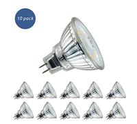 Sanlumia Lampadine LED GU5.3 MR16 5W, Equivalenti a Lampadine Alogene da 50 Watt, 450lm,Luce Bianca Calda 3000K, AC/DC 12V, Angolo del Fascio di 120 Gradi, Non-Dimmerabile, Confezione da 10