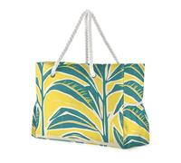 sanluoli A Living Chloroplastida robusta borsa tote da donna con tasche laterali, borsa a spalla Weekender con portabicchieri sul lato