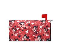 sanluoli Anime Girl San Valentino Mailbox Covers per Autunno Carino Mardi Gras Mailbox 18x20 pollici Cover para buzon