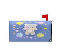 sanluoli Asthetic Green Peach Rose Drop Coperture decorative per cassetta postale di San Valentino Carino Pasqua coperture magnetiche standard 52,8 x 64,5 cm