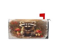 sanluoli Asthetic Green Peach Rose Drop Coperture decorative per cassetta postale magnetico per Halloween Fun Thanksgiving mailbox Covers 52,8 x 64,5 cm