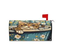 sanluoli Asthetic Green Peach Rose Drop decorative buste postali involucri magnetici per il divertimento estivo Patrick 's Day coperture delle cassette postali 52,8 x 64,5 cm