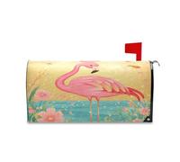 sanluoli Asthetic Green Peach Rose Drop Decorative Magnetic Mail Box Covers for Spring Unique Christmas Mail Covers Magnetic 52,8 x 64,5 cm