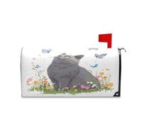 sanluoli Asthetic Green Peach Rose Drop Decorative Mailbox Wraps - Copertura magnetica per cassetta postale autunnale, 52,8 x 64,5 cm