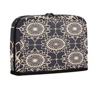 sanluoli astucci per matite Grande Capacità Trucco Borse Organizzatore da Scrivania Portatile per Gli Uomini Grado Forniture scolastiche Piatto Geometrico Modello Girasole Linea