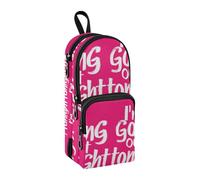 sanluoli Astuccio grande in nylon con 3 scomparti, con scritta "I'm Going Out Tonight", di grande capacità, per cancelleria universitaria, per ragazze adolescenti, scuola superiore, 1600 ml