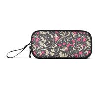 sanluoli Astuccio grande in nylon con motivo a vite, grande capacità, con scomparti, organizer per cancelleria, per ragazze universitarie