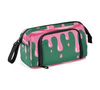 sanluoli Astuccio grande per matite di grande capacità, multifunzionale, con cerniera, per adolescenti, scuola, must have, pittura a olio, sentimento carino gatto