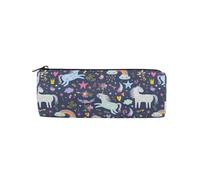 sanluoli Astuccio in tela semplice con cerniera carino morbido astuccio per bambini materiale scolastico per studenti 20,3 x 7,6 x 7,6 cm