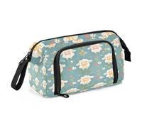 sanluoli Astuccio per matite di grande capacità, astuccio per cosmetici, con cerniera, pennello e astuccio per infermieri, forniture scolastiche preppy con pittura a olio sentimento simpatico gatto