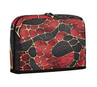 sanluoli Astuccio per matite di grande capacità, astuccio per penne espandibile, per studenti, elementari, pelle di serpente, texture in pelliccia, arte francese, San Valentino