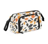 sanluoli Astuccio per matite di grande capacità, con scomparto per pennelli e matite, per insegnanti, viaggi, pittura a olio, sentimento carino gatto