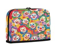 sanluoli Astuccio portamatite di grande capacità, verticale, portamonete leggero, per studenti universitari, scuole medie, colorato, cartone animato, carino, clown