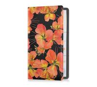 sanluoli Blossoms Petal Bloom - Porta documenti in pelle con registrazione automatica, per documenti essenziali, patente di guida, carte