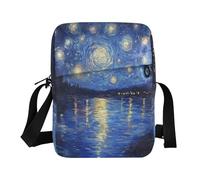 sanluoli Borsa a tracolla Borsa a tracolla Borsa Crossover Borse per tutti i giorni Tracolla Regolabile per Shopping Shopping-Midnight Starry Sky Stars Sparkling