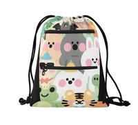 sanluoli Borsa da calcio con coulisse, alla moda, con tasche in rete per bottiglia d'acqua, 45,7 x 33 cm