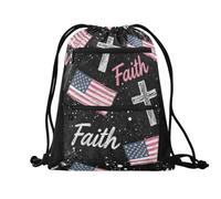 sanluoli Borsa da palestra con coulisse da uomo con tasche in rete per bottiglia d'acqua 45,7 x 33 cm