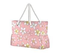 sanluoli Borsa da viaggio portatile con tasche laterali, grande borsa da spiaggia, perfetta per viaggi, piscina, nuoto, spiaggia, vacanze, necessità