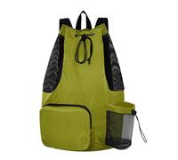 sanluoli Borsa della corda di tirata degli zaini del cordone della pianura pura di colore solido dell'oliva con la separazione bagnata ed asciutta del supporto