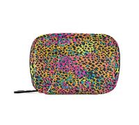 sanluoli Borsa della medicina del ghepardo della stampa animale variopinta con l'organizzatore conveniente della pillola di viaggio degli