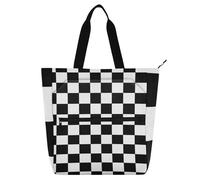 sanluoli Borsa tote per bambini e adulti, in stile gotico, leggera, con manici con cerniera, per scuola, shopping, generi alimentari, materiale scolastico arcobaleno