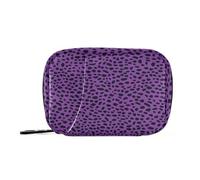 sanluoli Borsa viola della medicina della stampa del leopardo di modo con l'organizzatore portatile portatile della pillola degli scomparti stacc