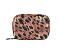 sanluoli Borse della stampa del leopardo dell'oro di rosa con l'organizzatore portatile della scatola della medicina dei