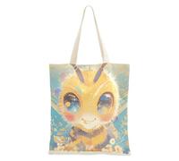 sanluoli Borse di tela robuste delle borse di totalizzatore dell'ape multicolore dell'annata per le donne per la palestra, il lavoro, lo shopping 16 "x15" essenziale della scuola