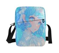 sanluoli borse messenger borsa a tracolla tracolla donna borsa tracolla tracolla regolabile per esterno quotidiano all'aperto quotidiano scintillante blu anime ragazza
