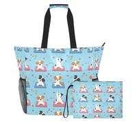 sanluoli Borse Tote per Viaggio, Weekender Bag 2 PCS | Grande capacità e grande capacità con cerniera e tasche in rete, per giocattoli, borsa da piscina, accessori da spiaggia