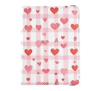 sanluoli Buffalo Simple Line Art Custodia a portafoglio in pelle a forma di cuore per San Valentino porta passaporto vaccino custodia a portafoglio leggera