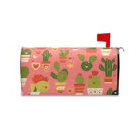 sanluoli Cactus Francese Arte San Valentino Magnetico Della Cassetta Delle Poste Copertura per il Giorno della Memoria Divertente Mardi Gras Cassetta Postale 45,7x52,6 cm Cover para buzon
