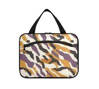 sanluoli Camel e Amber Print appeso borse da viaggio per le donne con gancio, designer essenziale rasatura kit borse per gli uomini per il viaggio must haves campeggio bolsa de maquillaje para mujer