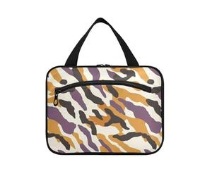 sanluoli Camel e Amber Print appeso borse da viaggio per le donne con gancio, designer essenziale rasatura kit borse per gli uomini per il viaggio must haves campeggio bolsa de maquillaje para mujer