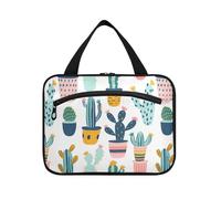 sanluoli Carino Cactus in Pentole Colorato appeso viaggio borsa da toilette per con gancio, designer chic borse cosmetiche per accessori da viaggio per le donne palestra bolso viajero para mujer