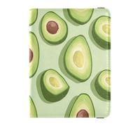 sanluoli Carino cartone animato avocado porta passaporto e carta vaccino combo vaccino porta carte combo vaccino copertura combo badge ID vaccino titolare titolare portafoglio ultra sottile