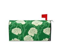 sanluoli Carnation Lace Grass Green Mailbox Wraps for Christmas Cute Halloween mailbox Covers 52,8x64,5 cm para buzon