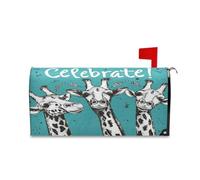 sanluoli Celebrate Handy Drawn Deer Mail Box Covers Magnetic for Summer Unique st Patrick's Day Mailbox Cover 52,8 x 64,5 cm para buzon