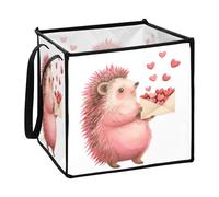 sanluoli Cestini rosa postino riccio per contenitori per vivaio organizzare cestini cubici in tessuto 33 x 33 x 33 pollici