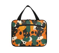 sanluoli Colorful Rusticeopard Stampa borse da viaggio con gancio, accessori di design borsa per la cura della pelle per papà WC bolso de maquillaje para mujer, stampa leopardata rustica colorata