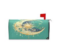 sanluoli Copertura decorativa per cassetta postale con rosa verde pesca asetica per la cassetta postale invernale divertente commemorativa 52,8 x 64,5 cm