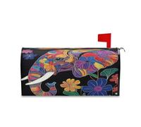 sanluoli Copertura decorativa per cassetta postale con rosa verde pesca asetica per Pasqua Fun st Patricks Day copertura per cassetta postale 52,8 x 64,5 cm