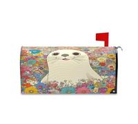 sanluoli Copertura decorativa per cassetta postale con rosa verde pesca asetica per Patricks Fun Thanksgiving mailbox Covers 52,8 x 64,5 cm