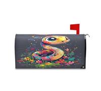 sanluoli Copertura decorativa per cassetta postale con serpente carino per la primavera unica Happy New Year copertura 45,7 x 52,6 cm