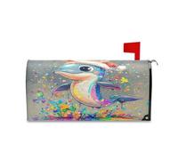 sanluoli Copertura decorativa per cassetta postale di San Valentino con rosa pesca verde asetica per San Valentino, 52,8 x 64,5 cm