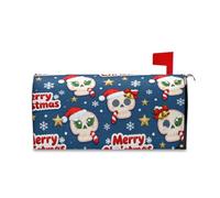 sanluoli Copertura decorativa per cassetta postale natalizia con teschio bianco per l'estate, 45,7 x 52,6 cm